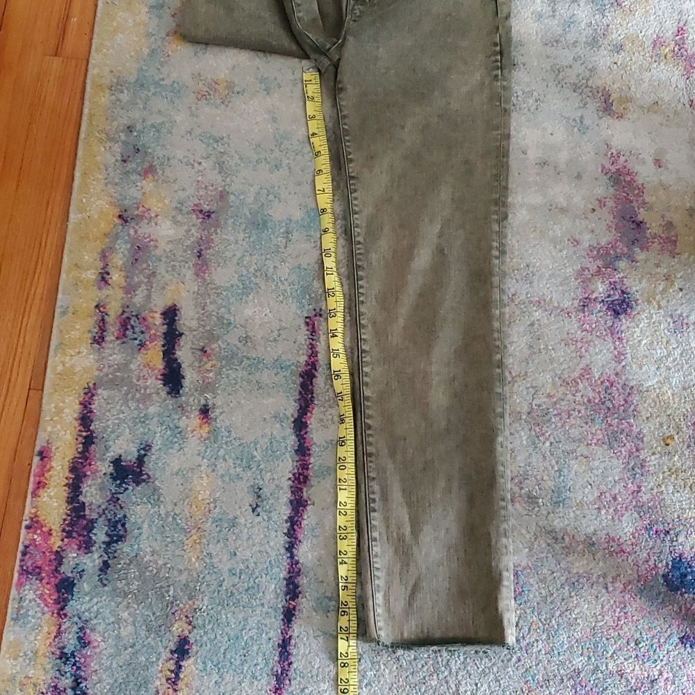 Anthropologie EdwinâBree Jeans in Green Stonewash Sizeâ29 - Picture 11 of 12